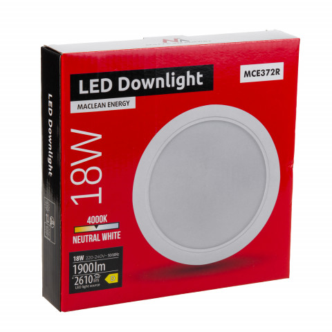 MACLEAN PANEL LED PLAFON PODTYN. SLIM 18W MCE372 R - Galeria zdjęcie 4