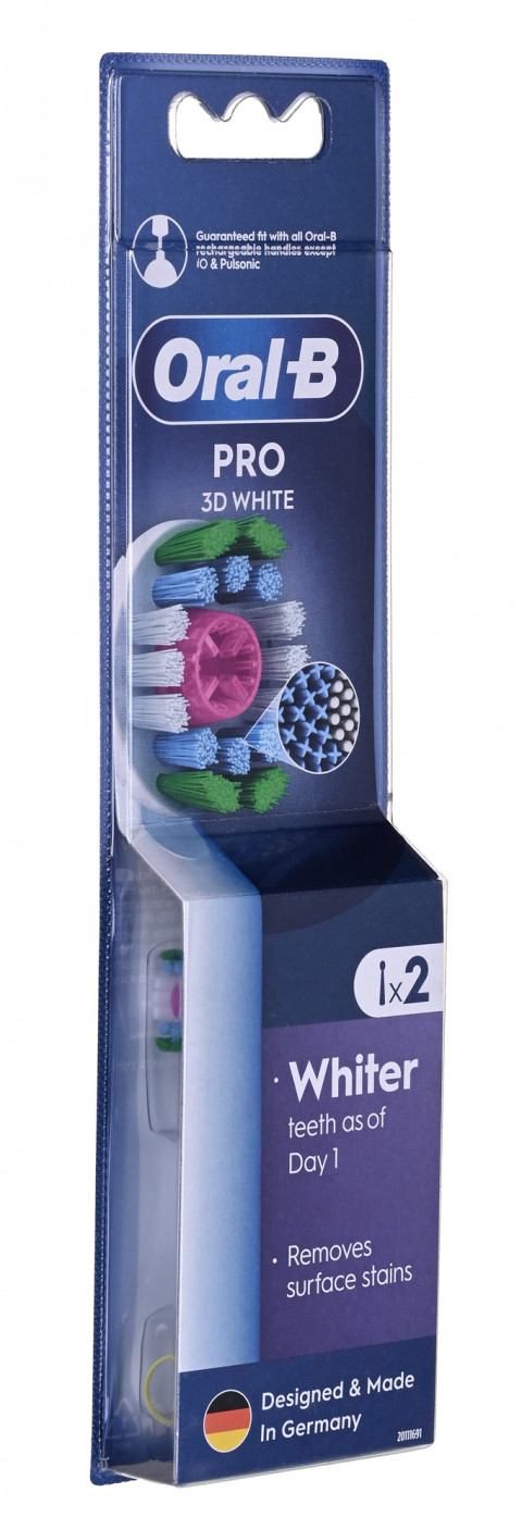 Braun Końcówki Oral-B EB18-2 pRX 3D White 2 szt. - Galeria zdjęcie 1