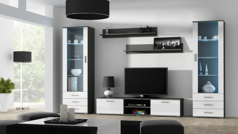 Witryna SOHO S1 szary/ biały połysk - Galeria zdjęcie 6