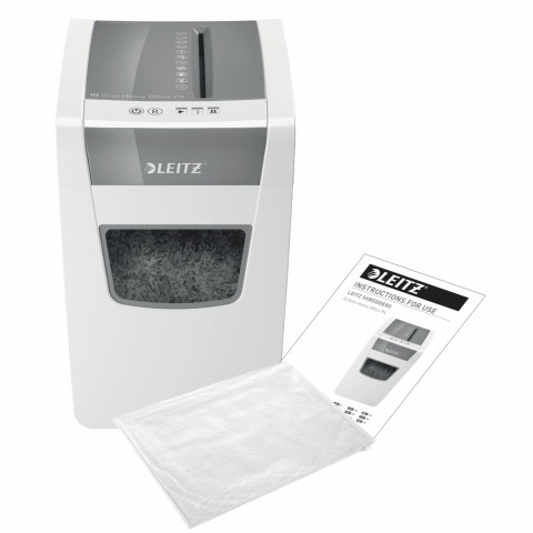 Leitz Niszczarka IQ Home Office Slim P4, 10 kartek, 23 l kosz - Galeria zdjęcie 5