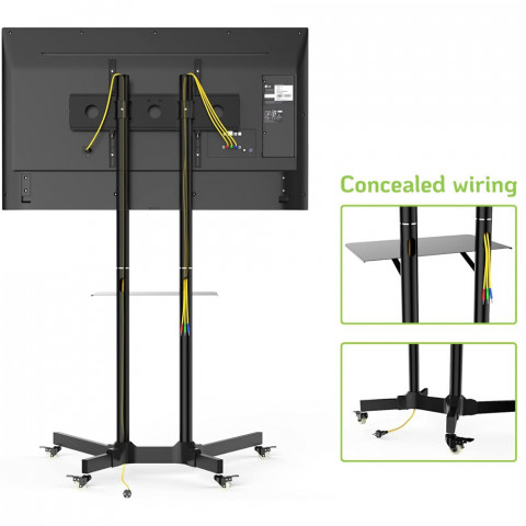 TECHLY STOJAK MOBILNY TV LED/LCD 30-65 CALI 60KG 1 - Galeria zdjęcie 11