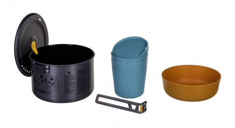 Zestaw garnków SEA TO SUMMIT Frontier UL 1P 3 Piece 2L Pot w/ M Bowl and Ins Mug - Galeria zdjęcie 2