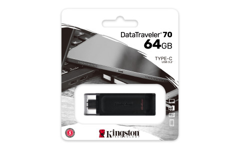 KINGSTON FLASH 64GB USB-C 3.2 Gen1 DataTraveler 70 - Galeria zdjęcie 5