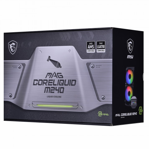 Chłodzenie wodne MSI MAG CORELIQUID M240 ARGB (306-7ZW4R14-813) - Galeria zdjęcie 13