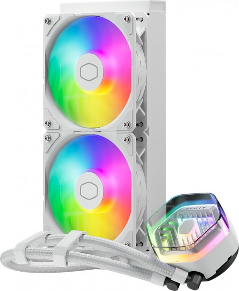 COOLER MASTER CHŁODZENIE WODNE MasterLiquid 240 Atmos ARGB White - Galeria zdjęcie 2