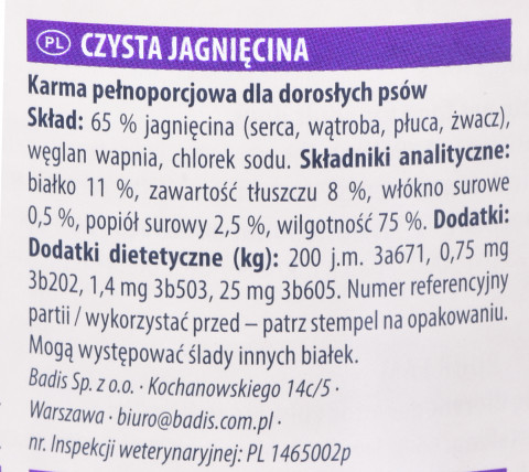 ANIMONDA GranCarno Single Protein jagnięcina - mokra karma dla psa - 800 g - Galeria zdjęcie 2