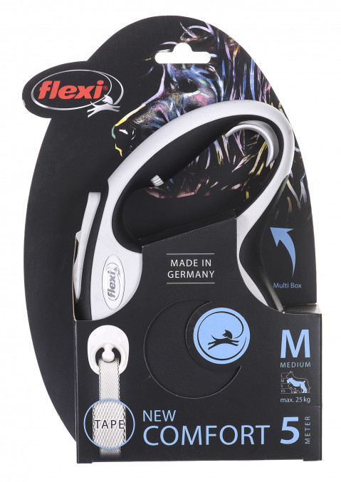 FLEXI New Comfort M czarna - automatyczna smycz dla psa - 5m - Galeria zdjęcie 4