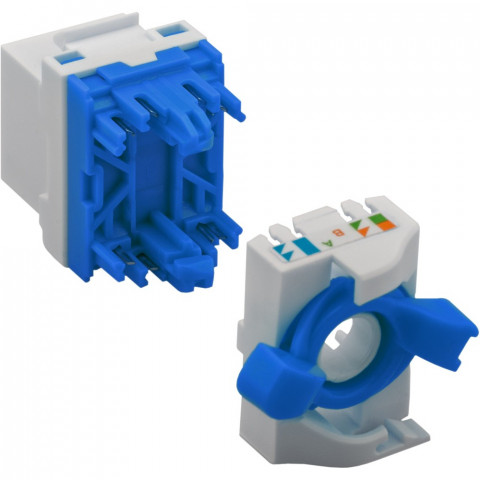 TECHLY SAMOZACISKOWY MODUŁ KEYSTONE RJ45 KAT.6A U/ - Galeria zdjęcie 3