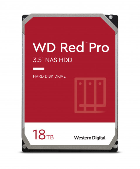 Dysk twardy HDD WD Red Pro WD181KFGX (18 TB ; 3.5"; 512 MB; 7200 obr/min) - Galeria zdjęcie 1