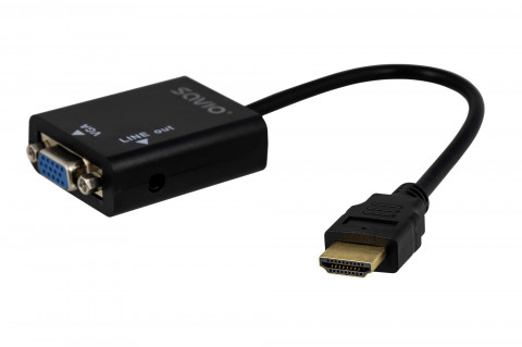Adapter Video Savio CL-23 HDMI - VGA M-F - Galeria zdjęcie 3