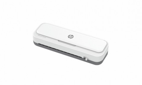 HP Laminator ONELAM 400 A3, na zimno/gorąco, zintegrowany trymer, zaokrąglacz rogów, prędkość 40cm/min + 15 folii: 3xA4, 4xA5, 4xA6, 4xB-CARD, biały - Galeria zdjęcie 1