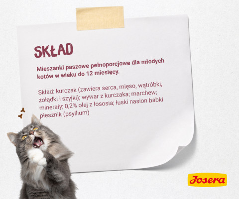 JOSERA Pate Kurczak i marchew - mokra karma dla kociąt - saszetka - 85 g - Galeria zdjęcie 4