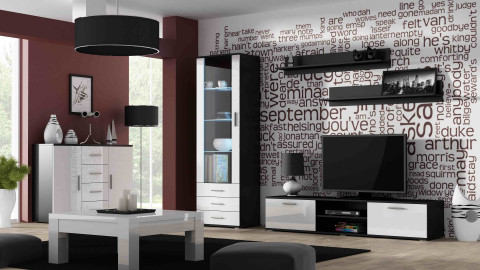 Półka 125cm (2szt) SOHO czarny mat - Galeria zdjęcie 9