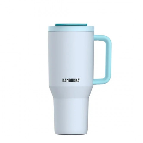 Kubek termiczny z teleskopową słomką Kambukka Rio Tumbler 950ml Frosty Coconut - Galeria zdjęcie 2