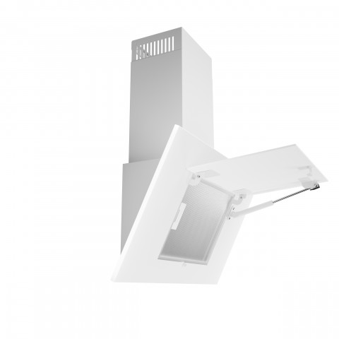 Okap AKPO WK-4 NERO 2.0 90 BIAŁY T450 Liniowy LED/Siłownik - Galeria zdjęcie 5
