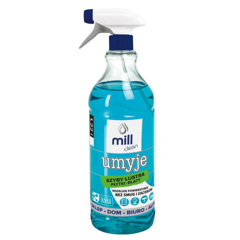 MILL CLEAN UMYJE Płyn do mycia szyb, luster, glazury 1,22l - Galeria zdjęcie 1