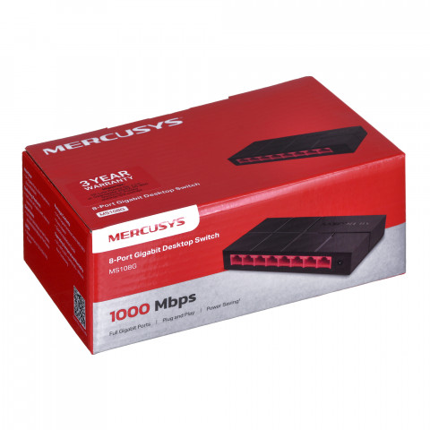 Switch Mercusys MS108G - Galeria zdjęcie 6