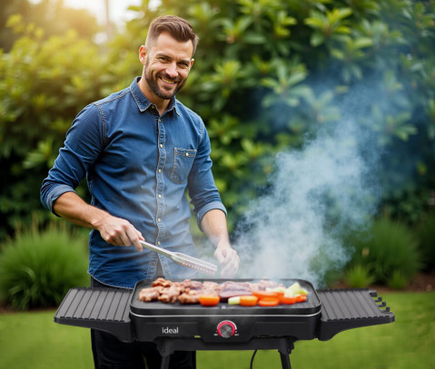 ELDOM GRILL ELEKTRYCZNY WOLNOSTOJĄCY 2W1 - Galeria zdjęcie 4