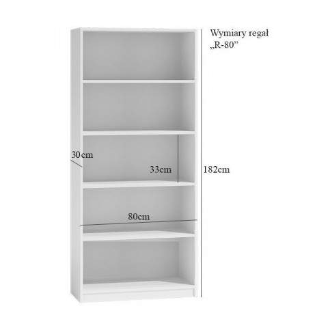 REGAŁ NA KSIĄŻKI 80 CM SONOMA - Galeria zdjęcie 2