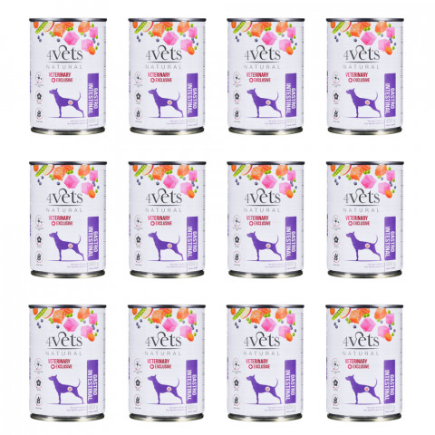 4VETS Natural Gastro Intestinal Dog - mokra karma dla psa - 12x400 g - Galeria zdjęcie 1