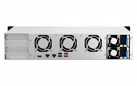 Qnap TS-864eU-RP-8G, 2U, 8 x 2.5"/3.5" SATA, Intel Celeron N5095 4C/4T, 8 GB DDR4 onboard not expandable, 2 x 2.5GbE, Redundant PSU - Galeria zdjęcie 2