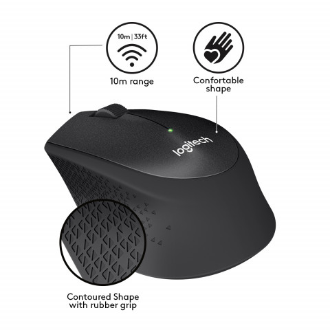 Mysz Logitech M330 Silent Plus Black - Galeria zdjęcie 2
