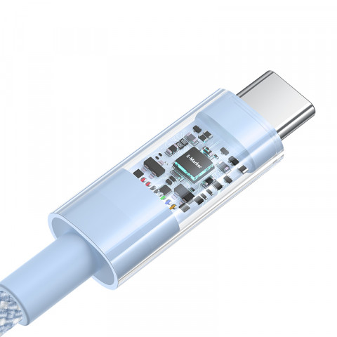Kabel Baseus Gem Typ C-Typ C 100W 2m (niebieski) - Galeria zdjęcie 4