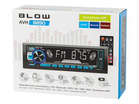 BLOW RADIO AVH-8890 MP3/USB/SD/MMC/BT - Galeria zdjęcie 3