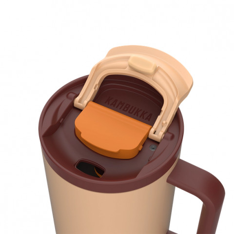 Kubek termiczny z teleskopową słomką Kambukka Rio Tumbler 950ml Almond Dream - Galeria zdjęcie 10