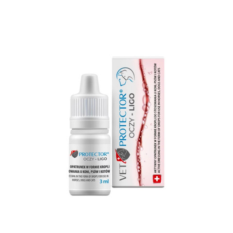 JM SANTE Vet Protector Oczy Ligo - krople do oczu dla psa i kota - 3ml - Galeria zdjęcie 1