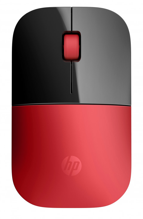 Mysz HP Z3700 Wireless Mouse Red bezprzewodowa czarno-czerwona V0L82AA - Galeria zdjęcie 1