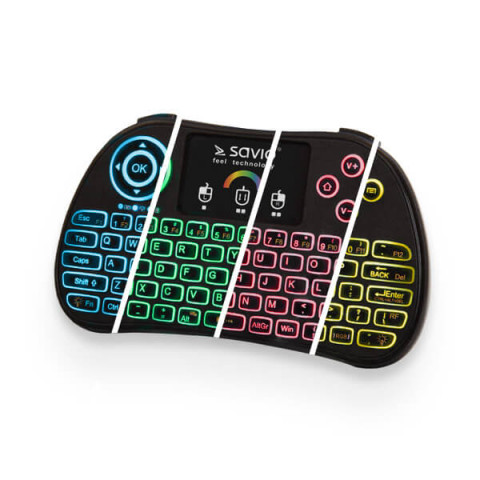 SAVIO KLAWIATURA BEZPRZEWODOWA RGB BACKLIT KW-03 - Galeria zdjęcie 1
