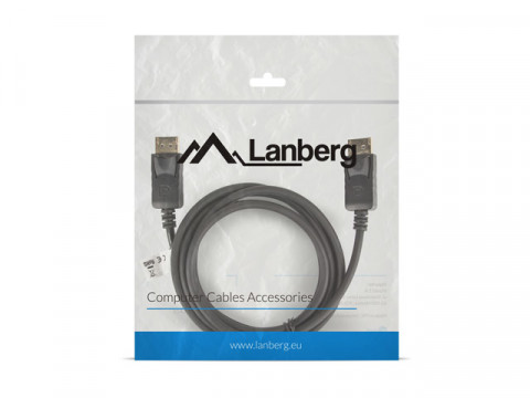 Lanberg kabel displayport m/m 1.8m, 4k, czarny ca-dpdp-10cc-0018-bk - Galeria zdjęcie 4