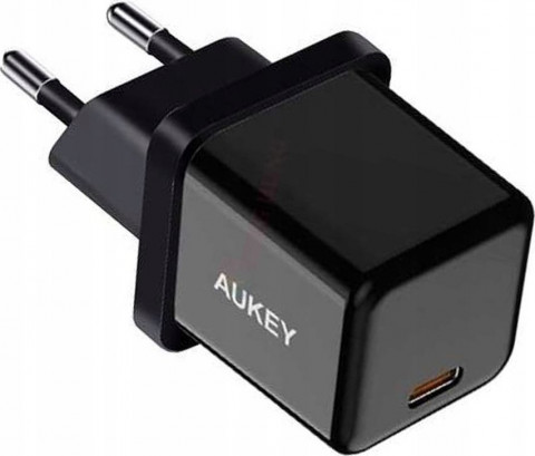AUKEY ŁADOWARKA SIECIOWA PD 20W, MINI, CZARNA - Galeria zdjęcie 1