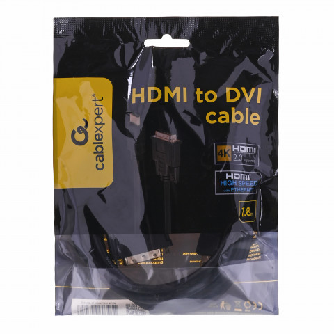 Kabel do monitora dvi-d(18+1) - hdmi(19pin) m/m 1.8 cc-hdmi-dvi-6 - Galeria zdjęcie 2