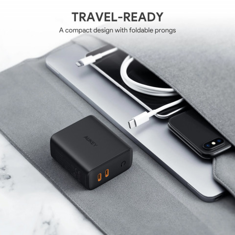 AUEKY PA-D2 ŁADOWARKA SIECIOWA 36W 2XUSB-C PD - Galeria zdjęcie 3