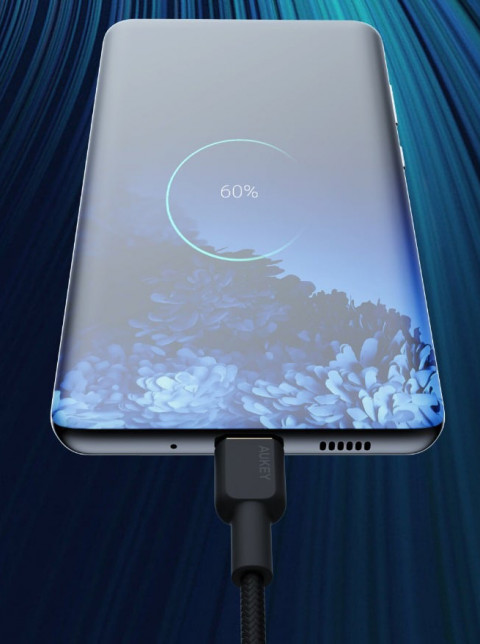 AUKEY CB-NCC1 KABEL USB-C QC PD 1M 3A 60W NYLON - Galeria zdjęcie 4