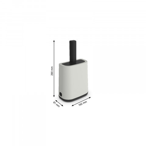 ROTHO Biala Biały z podstawką - łopatka do żwirku + worki - 16x8 cm - Galeria zdjęcie 3