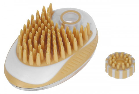 KERBL MagicBrush Szczotka do kąpieli dla psów i kotów z pojemnikiem 100 ml - 11,5x7,5 cm - Galeria zdjęcie 3