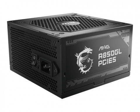 Zasilacz MSI MAG A850GL PCIE5 850W 80+ Gold ATX 3.1 (306-7ZP8A11-CE0) - Galeria zdjęcie 1