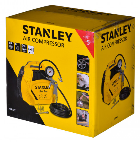 Sprężarka bezolejowa AIR KIT OL 1,1KW 8 BAR STANLEY - Galeria zdjęcie 7