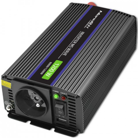 QOLTEC PRZETWORNICA NAPIĘCIA MONOLITH 1200 MS WAVE - Galeria zdjęcie 14