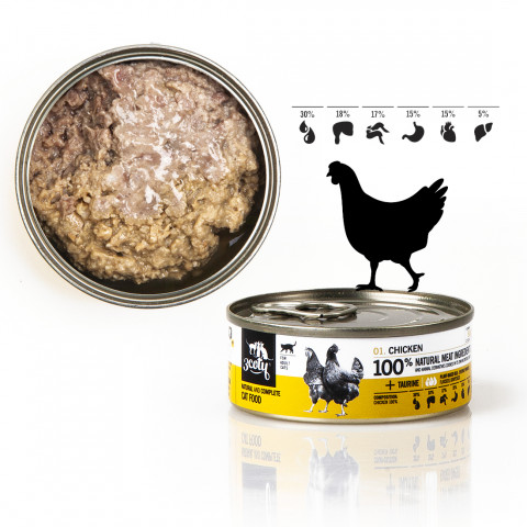 3COTY Kurczak - mokra karma dla kota - 80g - Galeria zdjęcie 8