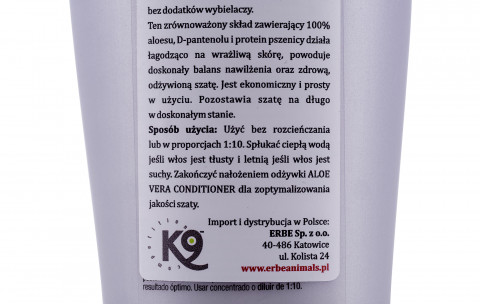 NATURE'S PROTECTION K9 Aloe Whiteness Shampoo - szampon dla psa i kota - 300ml - Galeria zdjęcie 3