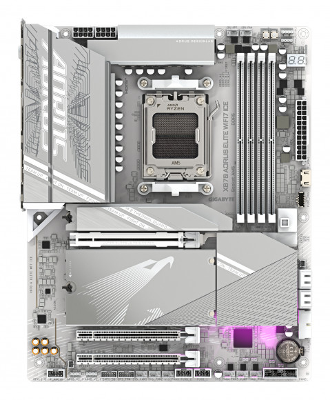 Płyta główna Gigabyte X870 AORUS ELITE WF7 ICE - Galeria zdjęcie 2