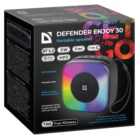 DEFENDER GŁOŚNIK ENJOY 30 BLUETOOTH 5W - Galeria zdjęcie 6
