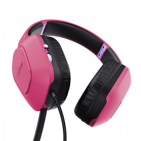 Słuchawki TRUST GXT415P ZIROX HEADSET - PINK 24992 - Galeria zdjęcie 3