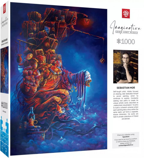 Puzzle Good Loot Imagination Puzzle: Sebastian Moń Ciężar doświadczeń 1000 elementów - Galeria zdjęcie 4