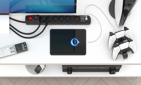 Listwa przeciwprzepięciowa Acar S6 USB A+C (szybka ładowarka) 1,5m ; czarny - Galeria zdjęcie 5