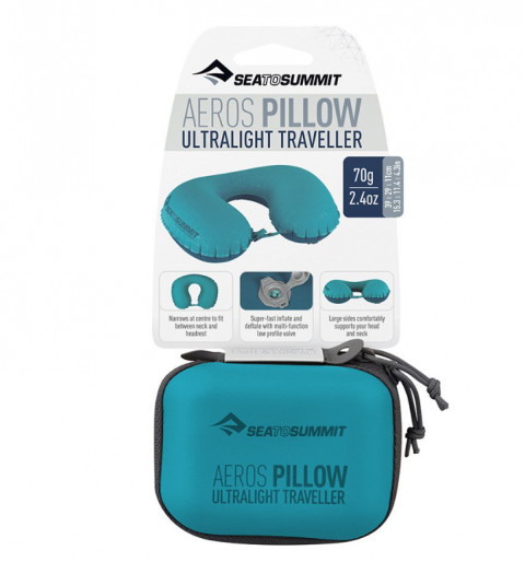 Poduszka SEA TO SUMMIT Aeros Ultralight Traveller Aqua - Galeria zdjęcie 4
